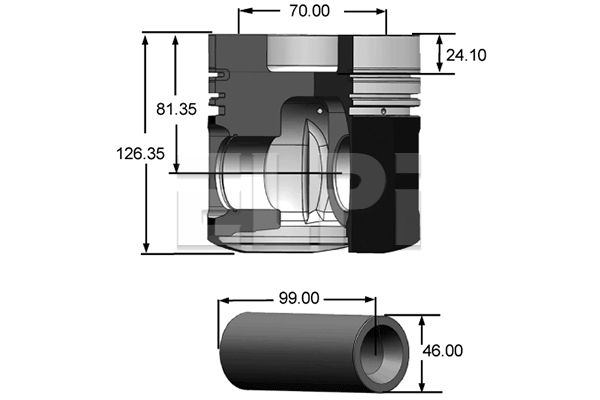 Piston LP181 3028 STD ELPI
